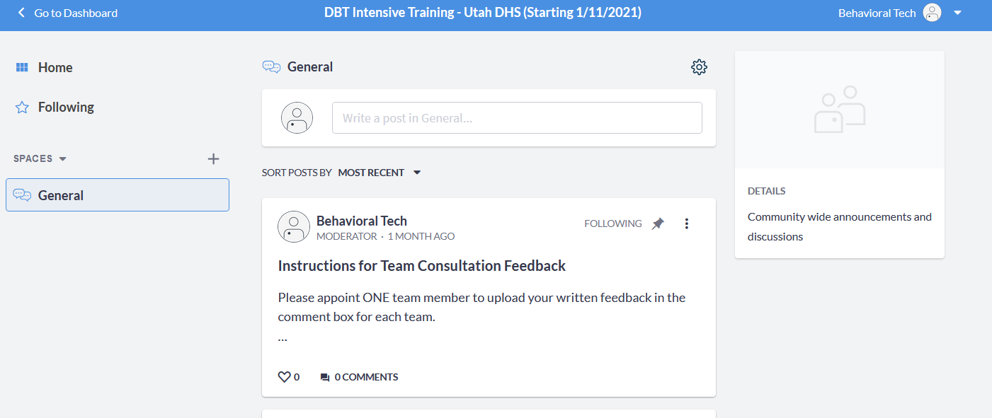 Learning Management System Behavioral Tech Institute - The World's Foremost Linehan-trained DBT Professionals